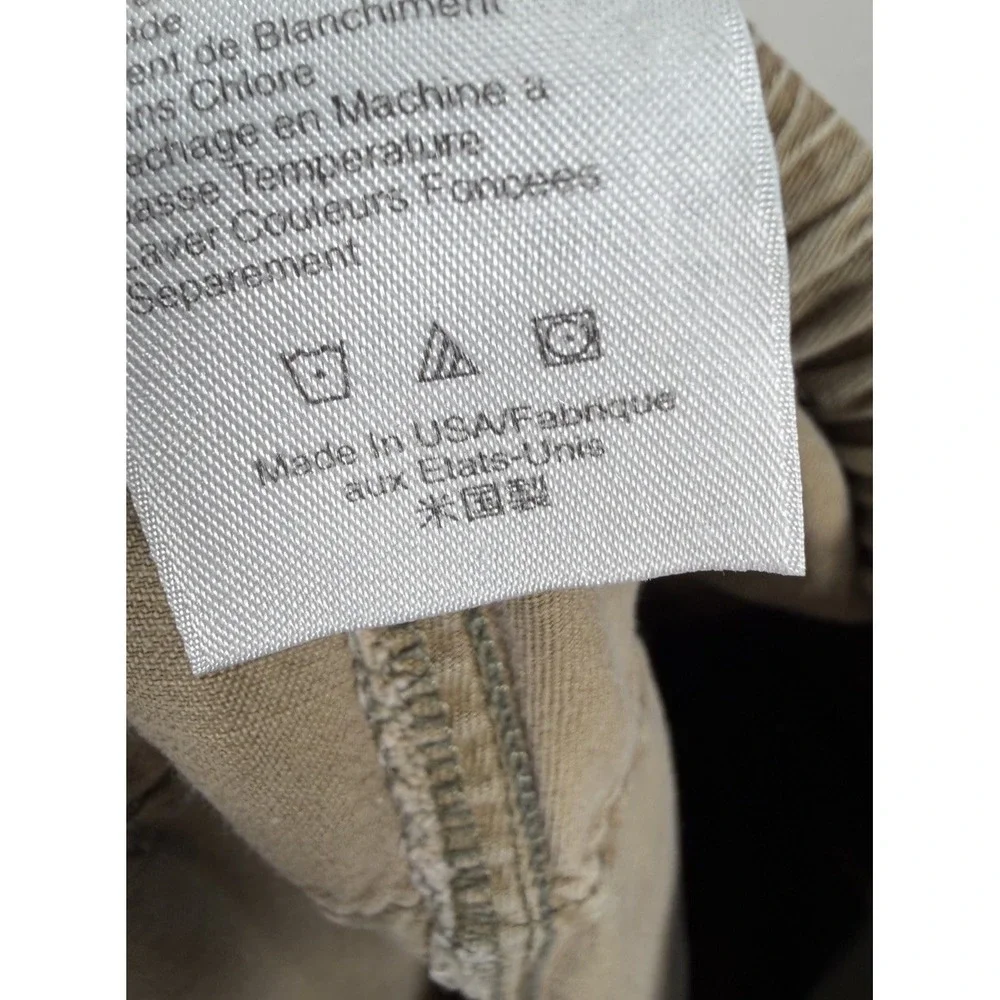 VTG KAVU Pants Men's Sz Medium Belted Canvas Cotton Hike Climb Brown USA Made
